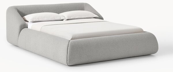 Čalouněná bouclé postel Sofia