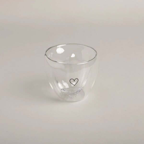Eulenschnitt Dvoustěnná sklenice Heart - 200 ml ELS116