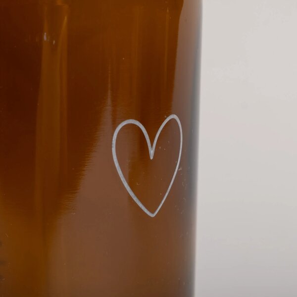 Eulenschnitt Skleněný dávkovač mýdla Heart - 250 ml ELS118