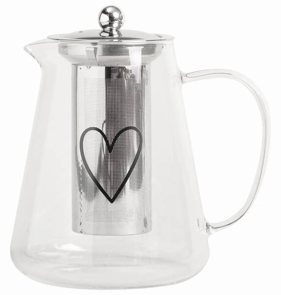 Eulenschnitt Skleněná čajová konvice Heart - 1200 ml ELS119