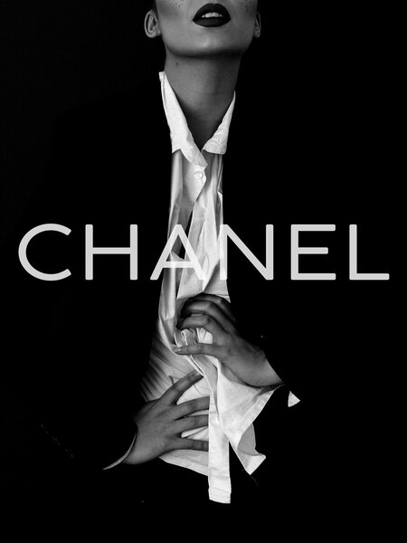 Umělecký tisk Chanel model, Finlay & Noa, (30 x 40 cm)