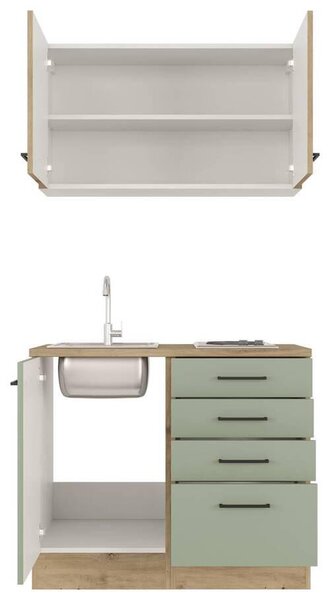 MINIKUCHYNĚ CARA 100 100 cm FlexWell - Online Only kuchyňské linky, Online Only