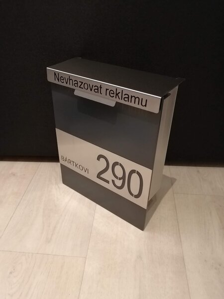 Poštovní schránka nerez bez novinové přihrádky 2a Typ víka: Standart