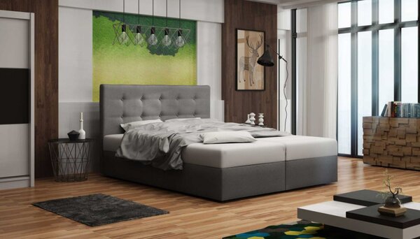 Čalouněná postel DELILAH 1 160x200, šedá