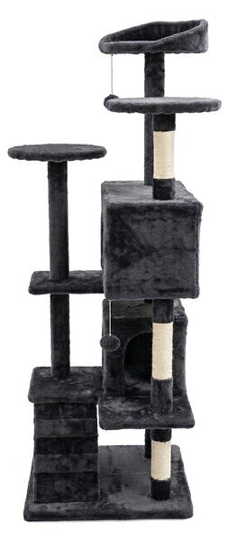Škrabadlo pro kočky Hawaj 138 x 49 cm tmavě šedá