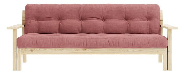 Růžová manšestrová rozkládací pohovka 218 cm Unwind – Karup Design