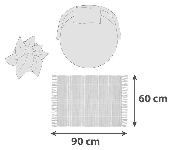 RUČNĚ TKANÝ KOBEREC, 60/90 cm, zelená Boxxx - Vlněné koberce