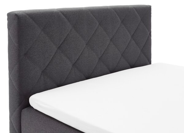 POSTEL BOXSPRING, 140/200 cm, antracitová Xora - Jednolůžkové postele, Online Only