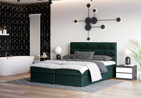 Designová postel WALLY 180x200, zelená
