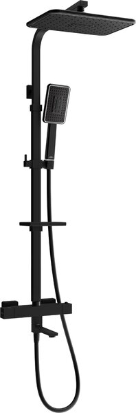Sprchový set MEXEN CQ54 s vanovou baterií černý/chrom