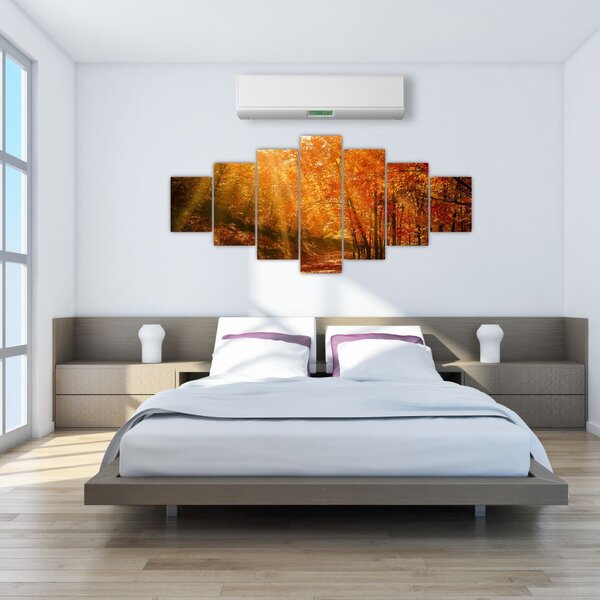 Obraz podzimního lesa (210x100 cm)