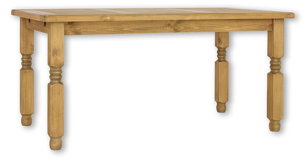 Massive home | Jídelní stůl Corona I DTB01 80 x 80 cm A - rovné desky po celé délce stolu Hnědý vosk