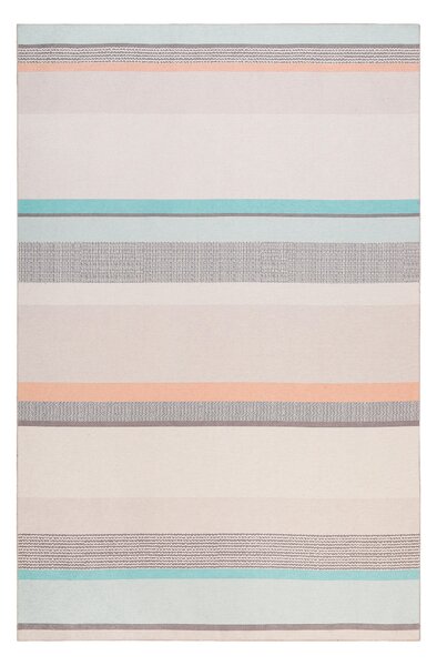 KOBEREC TKANÝ NA PLOCHO, 160/230 cm oranžová, tyrkysová, šedohnědá, béžová Esprit - Tkané koberce