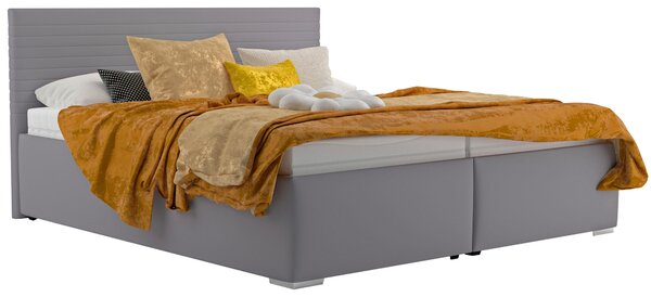 ČALOUNĚNÁ POSTEL, 180/200 cm, šedá Blanar - Postele s úložným prostorem