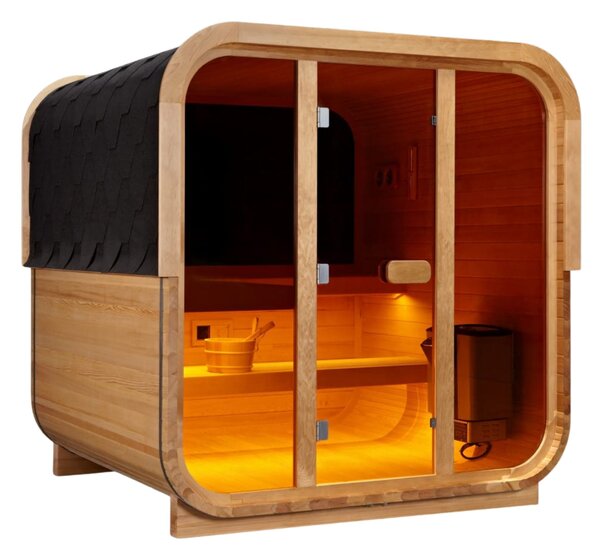 Relax na MAX Sudová sauna CUBE Hemlock 200