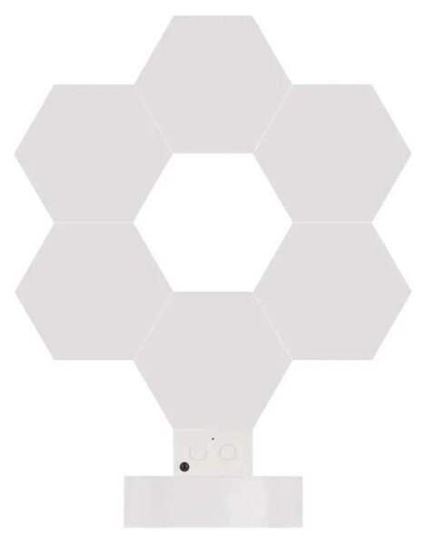 Emos ZIW426R GO SMART - LED RGB LED stolní lampa Hexagon bílá, 6 dílů, stmívatelná, WiFi, 5,5W (Chytrá LED stolní lampička)