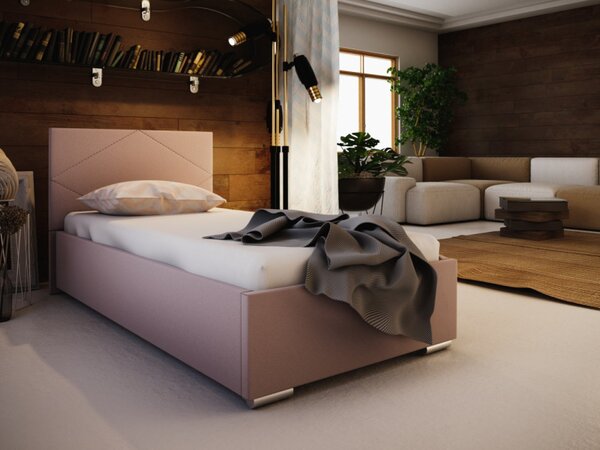 Jednolůžková postel 90x200 FLEK 5 - růžová