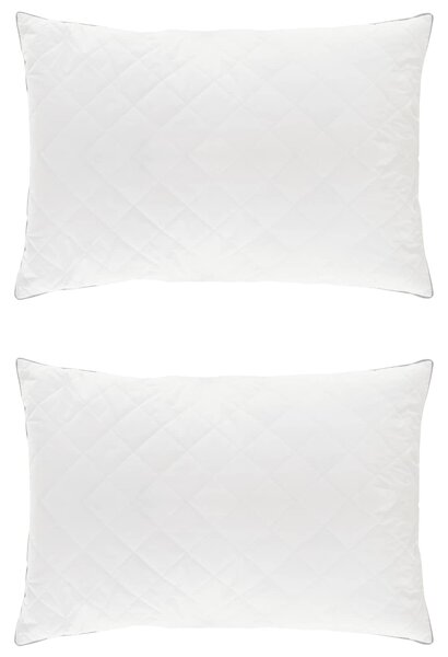 Polštář FULDA 2 pcs 50 x 75 cm 100% husí peří a peří Bílá