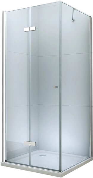 MEXEN - Lima sprchový kout, dveře skládací, 120 x 100 cm, transparentní - chrom - 856-120-100-01-00