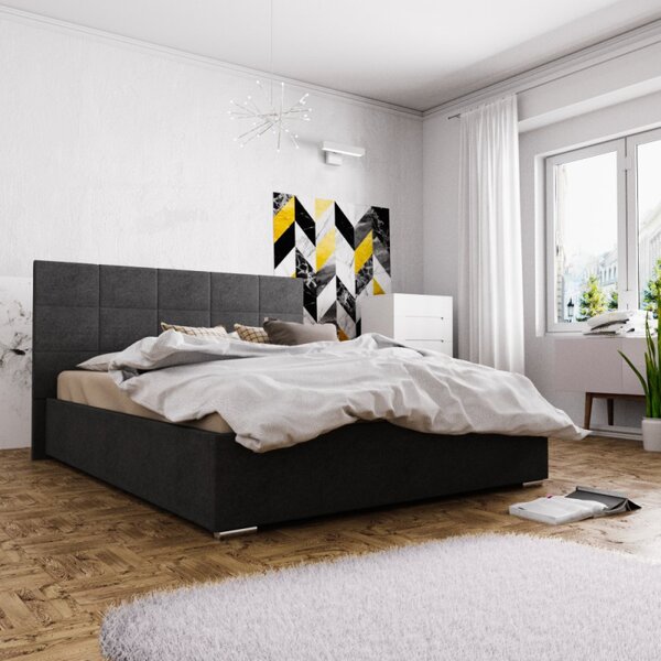 Manželská postel 160x200 FLEK 4 - černá