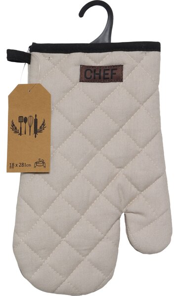 Kuchyňská chňapka bavlněná Chef béžová