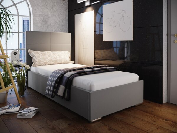 Jednolůžková postel 90x200 FLEK 4 - šedá