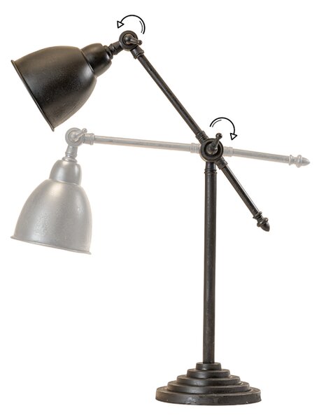 Stolní lampa do pracovny CLYDE Barva: spálená černá