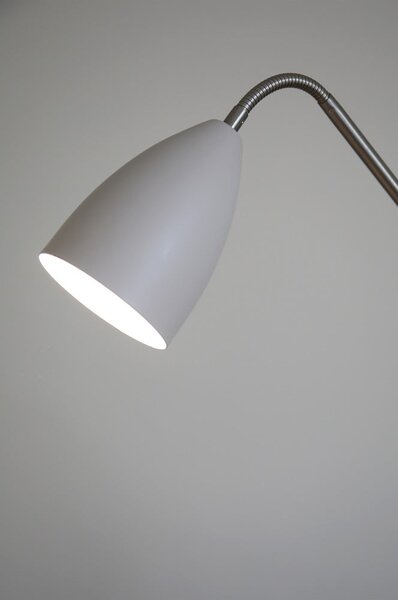 Béžová LED stmívatelná stojací lampa s kovovým stínidlem (výška 140 cm) Patro – Markslöjd