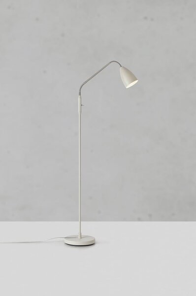 Béžová LED stmívatelná stojací lampa s kovovým stínidlem (výška 140 cm) Patro – Markslöjd
