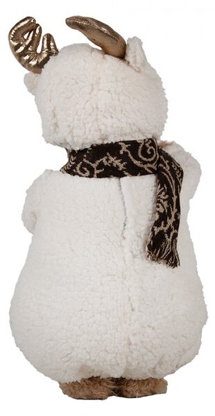 Vánoční dekorace stojící plyšový medvěd v oblečku Teddy Bear - 22*16*40 cm - Clayre & Eef