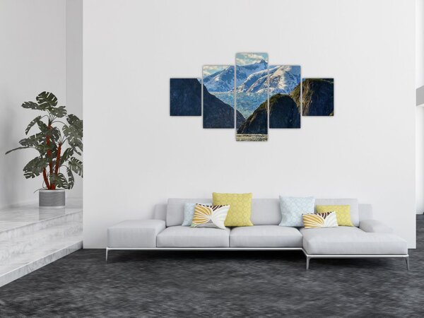 Obraz krajiny s horami (125x70 cm)