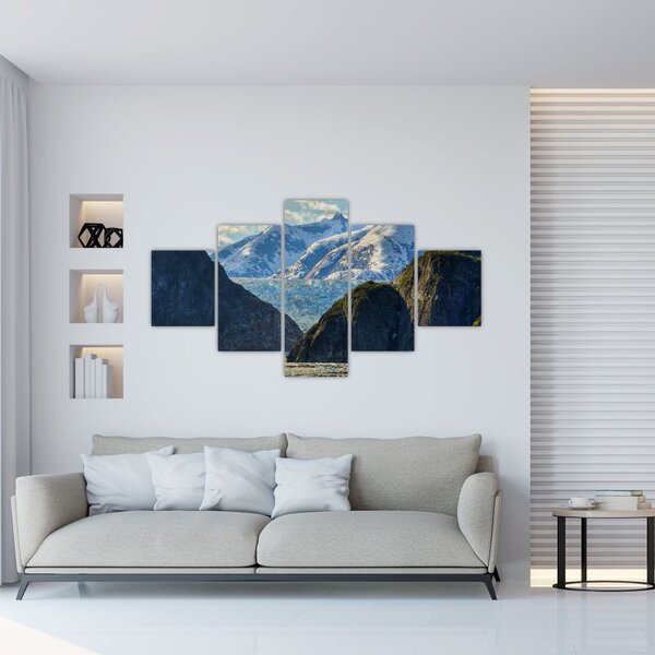 Obraz krajiny s horami (125x70 cm)