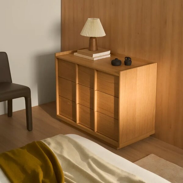 Kave Home Dubová komoda Onix 100 x 50 cm