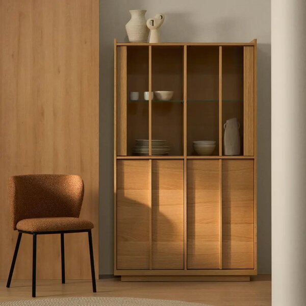 Kave Home Dubová vitrína Onix 170 x 100 cm