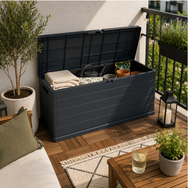 Úložný box OMEGA, 210L, 117x38x56cm, antracitová I.P.A.E-Progarden