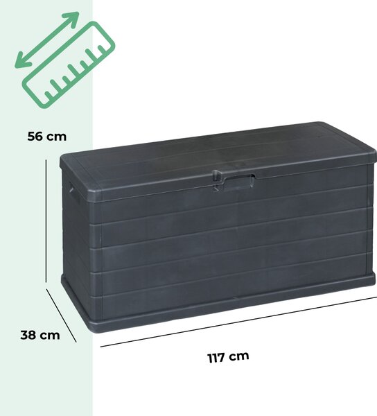 Úložný box OMEGA, 210L, 117x38x56cm, antracitová I.P.A.E-Progarden