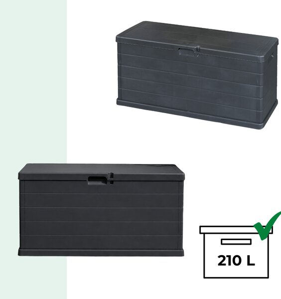 Úložný box OMEGA, 210L, 117x38x56cm, antracitová I.P.A.E-Progarden
