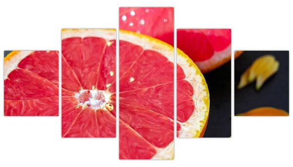 Obraz rozkrojených grapefruitů (125x70 cm)