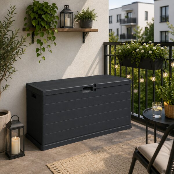 Úložný box OMEGA, 210L, 117x38x56cm, antracitová I.P.A.E-Progarden
