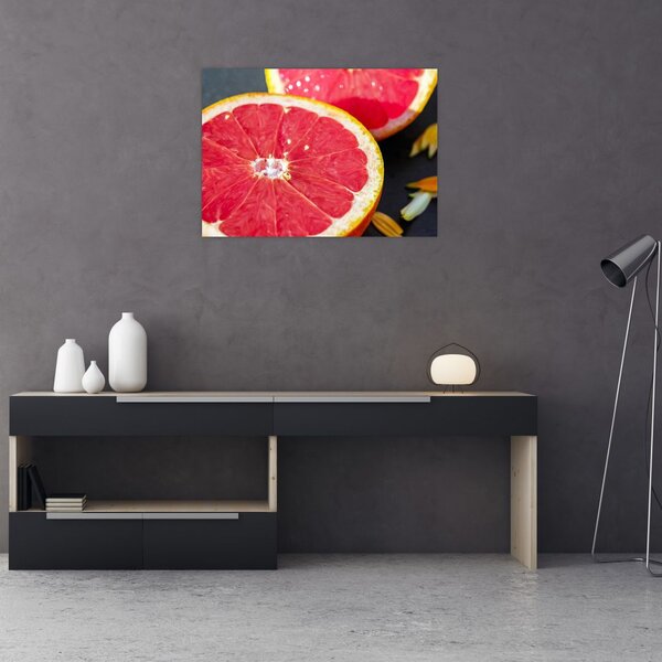 Obraz rozkrojených grapefruitů (70x50 cm)