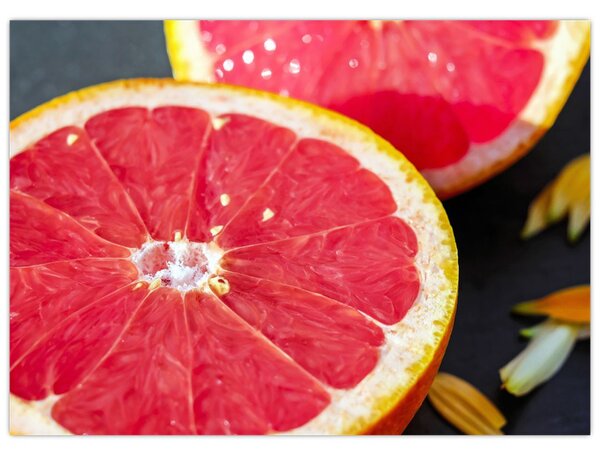 Obraz rozkrojených grapefruitů (70x50 cm)