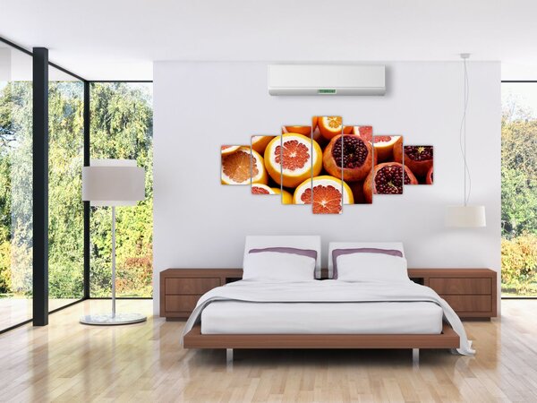 Obraz pomerančů a granátových jablek (210x100 cm)