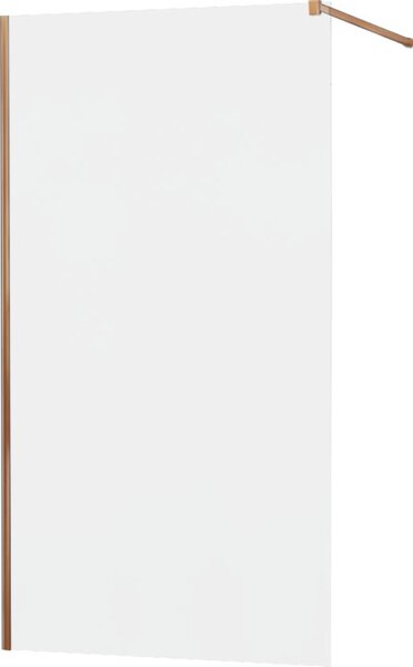 MEXEN - Kioto zástěna sprchová 110 x 200 cm, mléčná 8 mm - růžově zlatá - 800-110-101-60-30