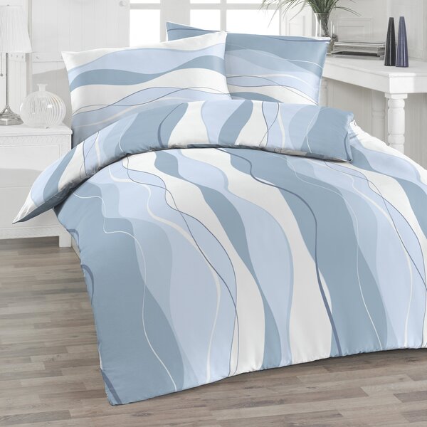 Florella Flanelové povlečení Veifa Blau Rozměr: 70x90 + 140x200 cm