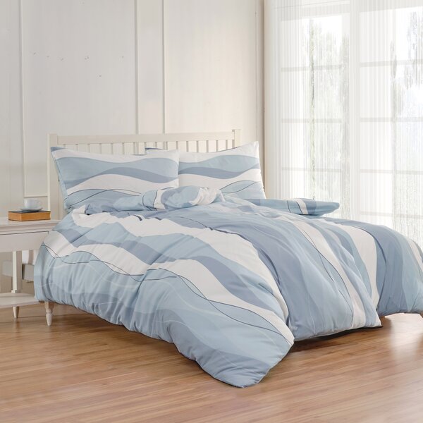 Florella Flanelové povlečení Veifa Blau Rozměr: 70x90 + 140x200 cm