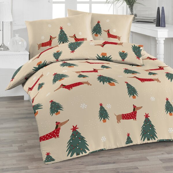 Florella Flanelové povlečení Ristana-X-Mas Rozměr: 70x90 + 140x200 cm
