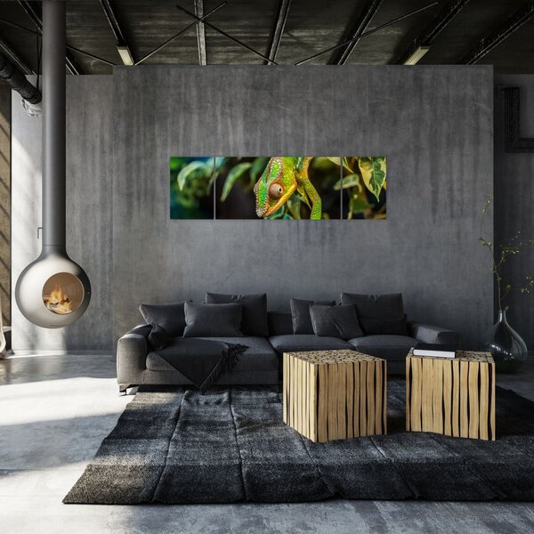 Obraz chameleona (170x50 cm)