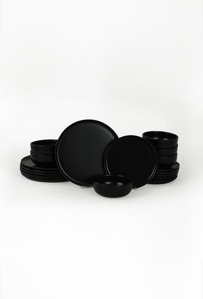 ASIR Keramická jídelní souprava BLACK 18 ks
