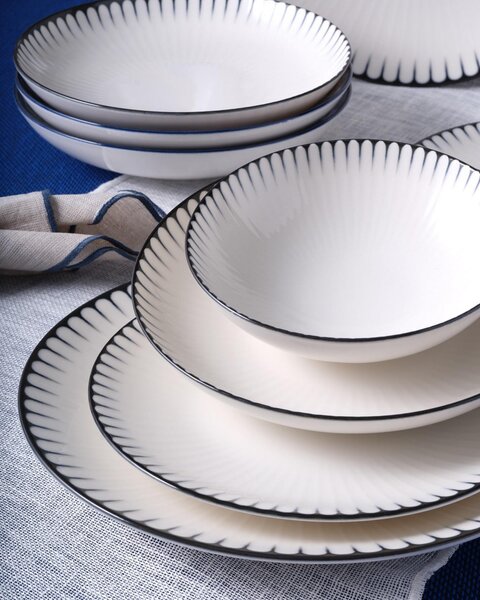 ASIR Porcelánová jídelní souprava BORDER 24 ks