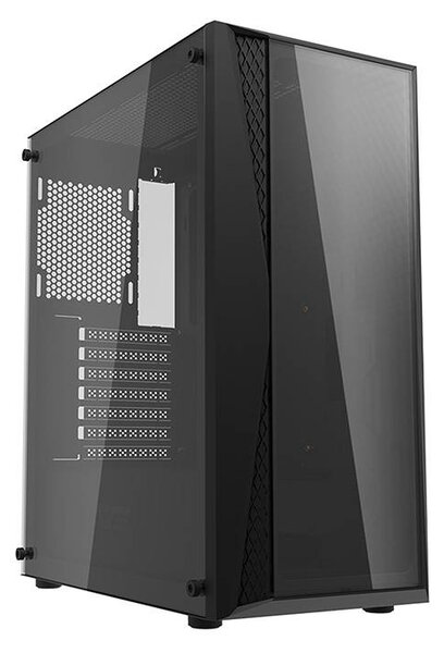 Darkflash DK352 Plus počítačová skříň + 4× ventilátor